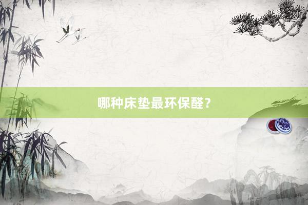 哪种床垫最环保醛？